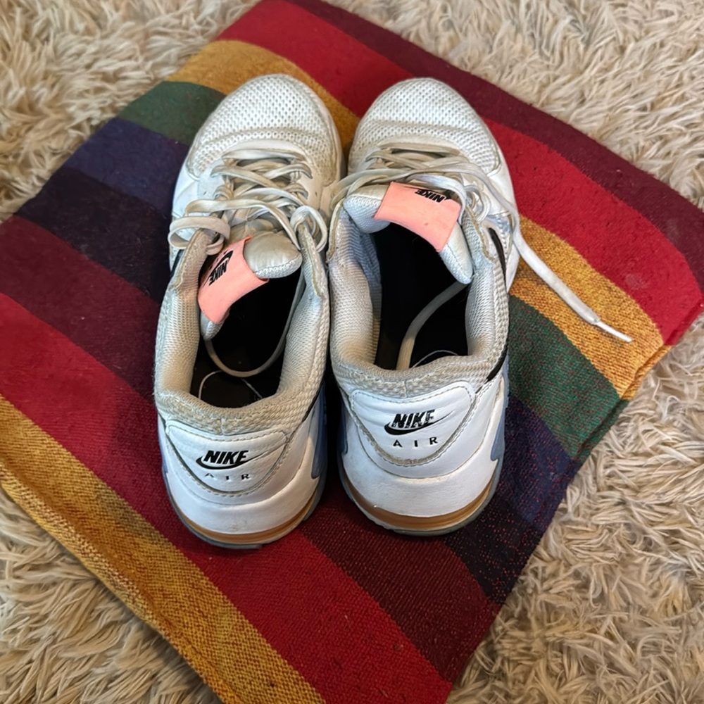 Womens White and Pink Nike Air